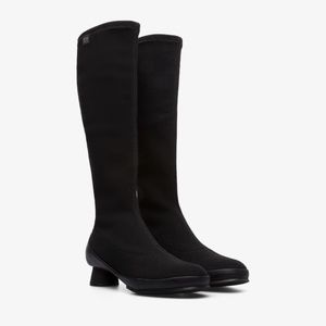 Camper Alright Black Riding Boots Size 7-7.5